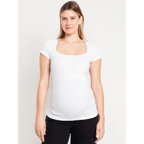 Oldnavy Maternity Square-Neck Ribbed Top