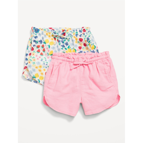 Oldnavy Dolphin-Hem Shorts 2-Pack for Toddler Girls