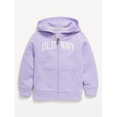 Oldnavy Logo-Graphic Zip Hoodie for Toddler Girls