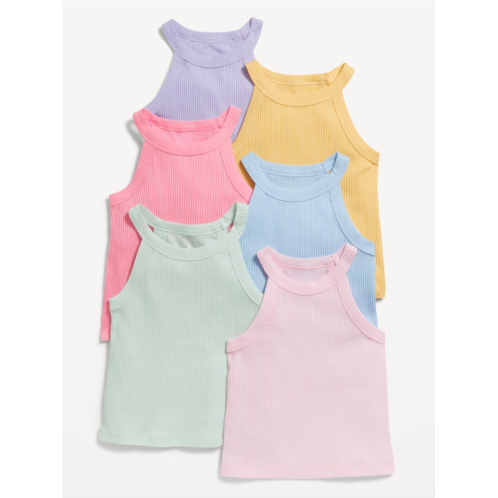 Oldnavy Fitted Halter Tank Tops 6-Pack for Toddler Girls