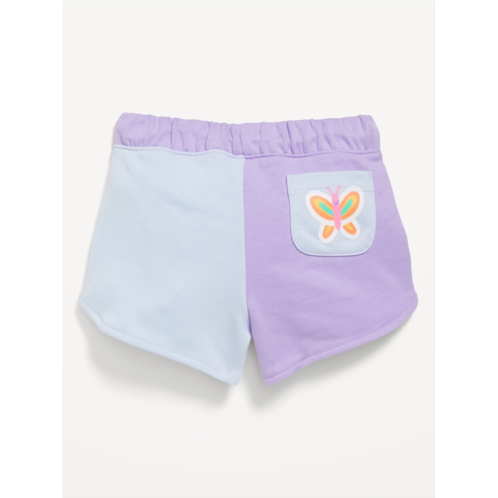 Oldnavy Color-Block Graphic French-Terry Shorts for Toddler Girls