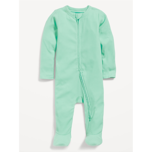 OldNavy Ribbed 2-Way-Zip Sleep & Play Footed One-Piece for Baby