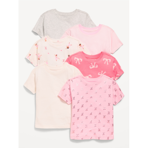 Oldnavy Short-Sleeve T-Shirt 6-Pack for Toddler Girls