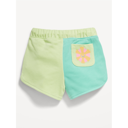 Oldnavy Color-Block Graphic French-Terry Shorts for Toddler Girls