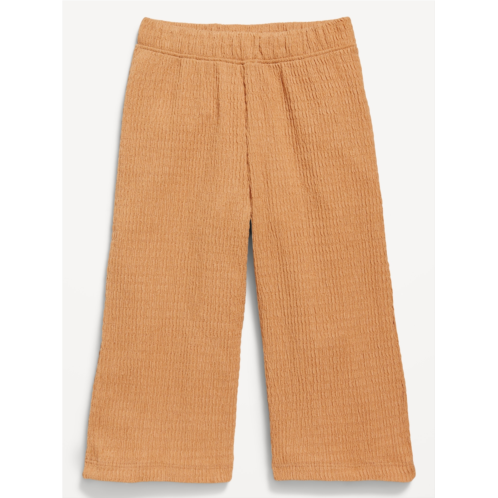 Oldnavy Pull-On Textured Cropped Wide-Leg Pants for Toddler Girls