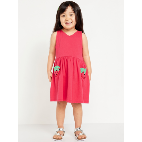 Oldnavy Sleeveless Applique Fit and Flare Dress for Toddler Girls