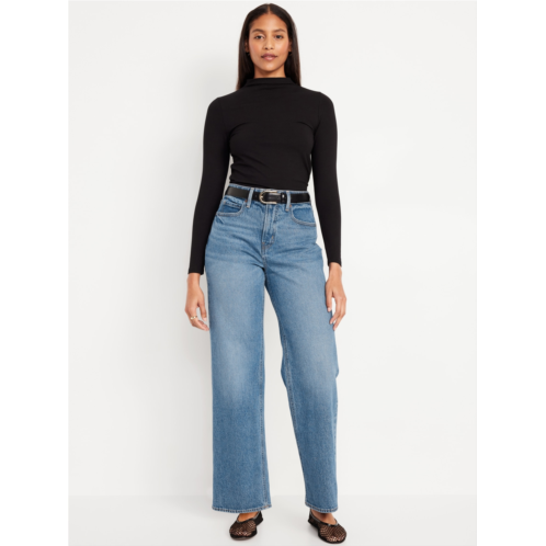 OldNavy Curvy Extra High-Waisted Sky-Hi Wide-Leg Jeans