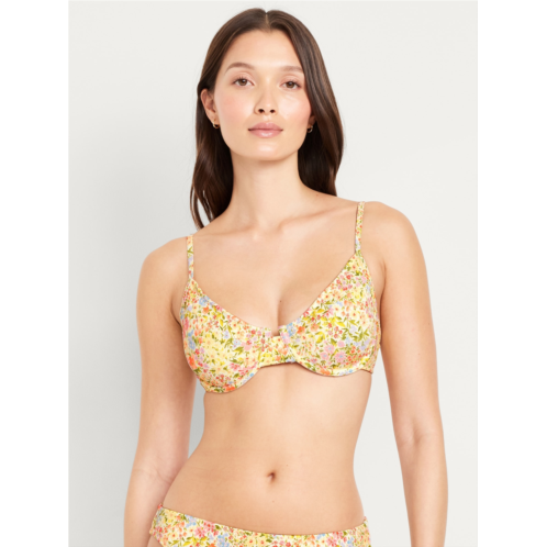 OldNavy Textured Underwire Balconette Swim Top