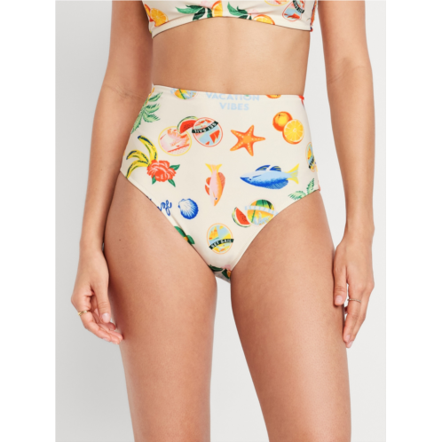 Oldnavy Matte High-Waisted Bikini Swim Bottoms