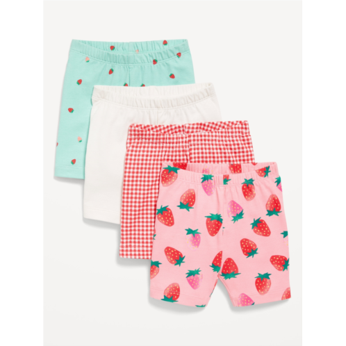 Oldnavy 4-Pack Jersey-Knit Biker Shorts for Toddler Girls