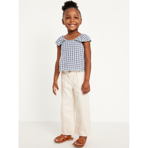 Oldnavy High-Waisted Baggy Mariner Wide-Leg Jeans for Toddler Girls