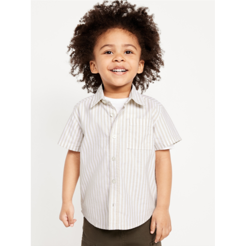 Oldnavy Printed Short-Sleeve Oxford Shirt for Toddler Boys