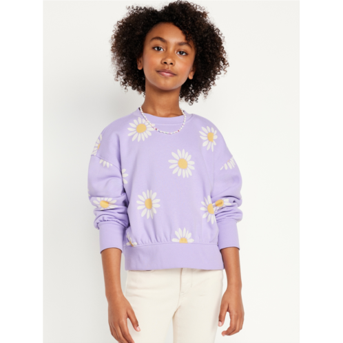 OldNavy Vintage Oversized Crew-Neck Graphic Sweatshirt for Girls