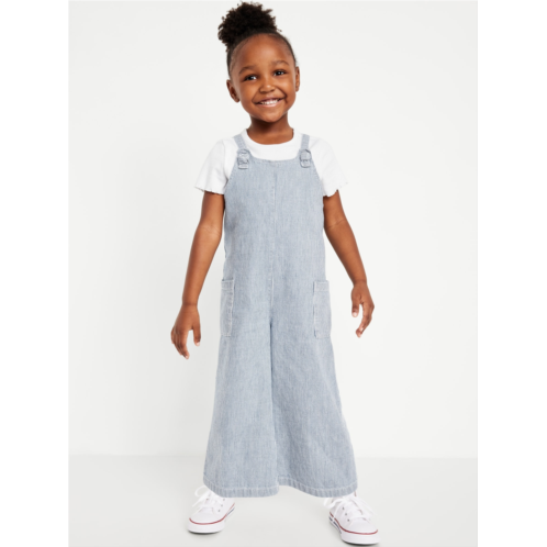 Oldnavy Short-Sleeve Ribbed T-Shirt and Jumpsuit Set for Toddler Girls