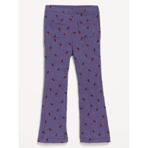 Oldnavy Ribbed Pocket Flare-Leg Pants for Toddler Girls