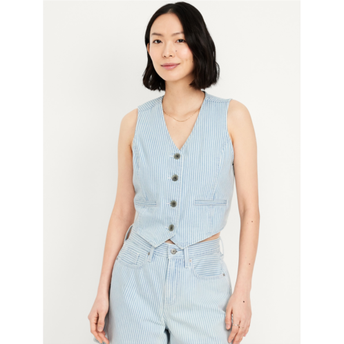 OldNavy Button-Front Jean Vest