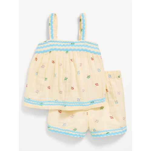 OldNavy Printed Double-Weave Cami Top and Shorts Set for Toddler Girls