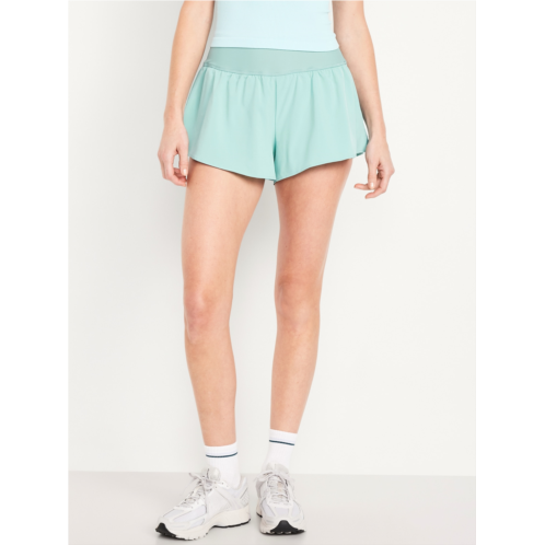 OldNavy High-Waisted StretchTech 2-in-1 Shorts -- 3-inch inseam