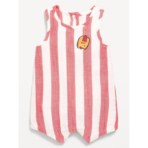 OldNavy Printed Sleeveless Double-Weave One-Piece Romper for Baby