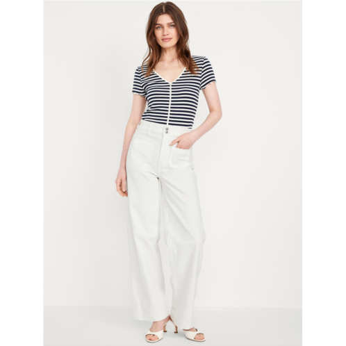 OldNavy Extra High-Waisted Mariner Wide-Leg Jeans