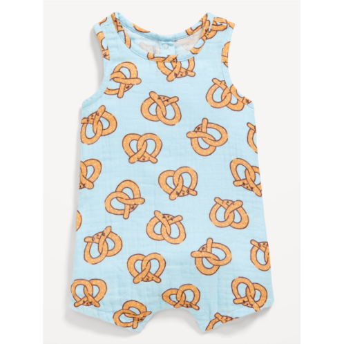 OldNavy Printed Sleeveless Double-Weave One-Piece Romper for Baby