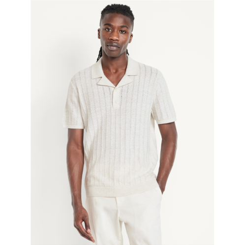 OldNavy Short-Sleeve Pointelle-Knit Polo