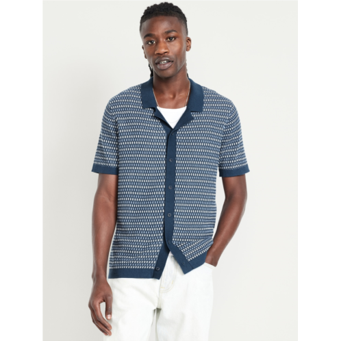 OldNavy Short-Sleeve Button-Front Sweater
