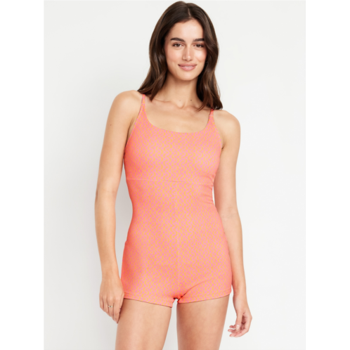 OldNavy Textured Swim Romper -- 2.5-inch inseam