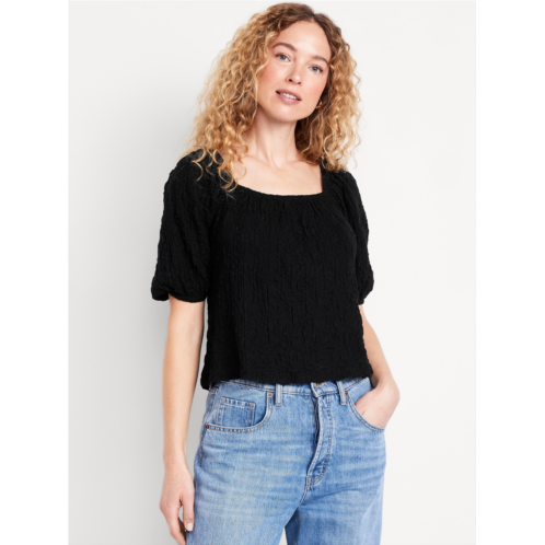 OldNavy Puff-Sleeve Lace Top