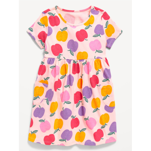 OldNavy Printed Jersey-Knit Short-Sleeve Dress for Toddler Girls