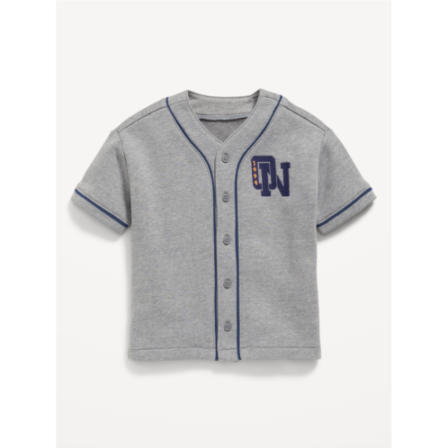 OldNavy Oversized Fleece Baseball Shirt for Toddler Boys