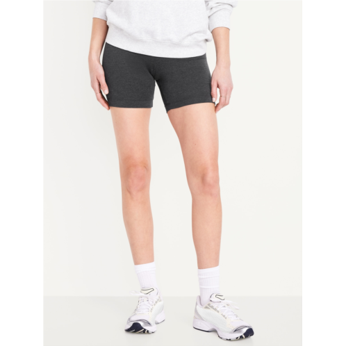 OldNavy High-Waisted Jersey Biker Shorts -- 6-inch inseam