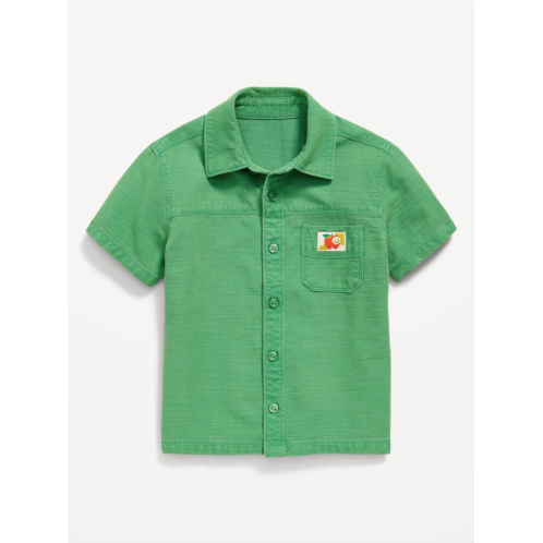 OldNavy Short-Sleeve Utility Pocket Shirt for Toddler Boys