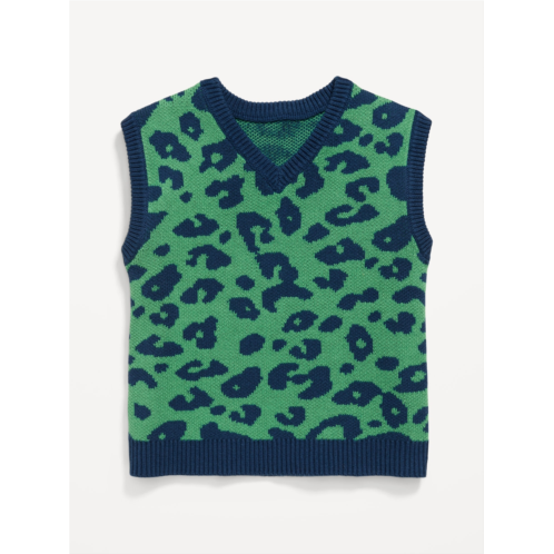 OldNavy Printed Oversized Sweater Vest for Toddler Boys