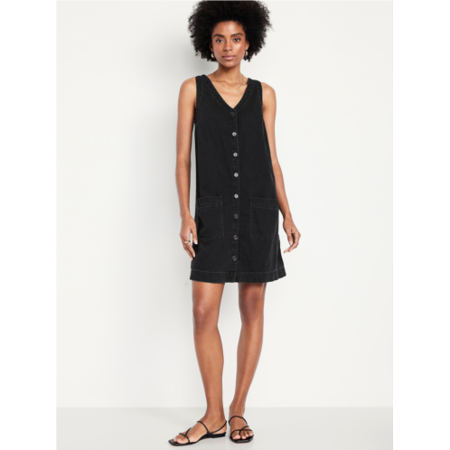 OldNavy Sleeveless Button-Front Mini Dress