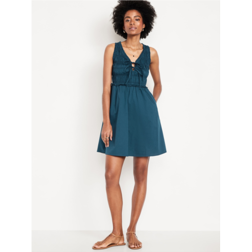 OldNavy Fit & Flare Smocked Bodice Mini Dress