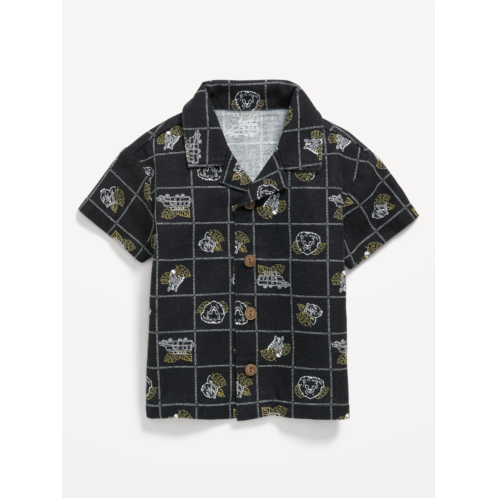 OldNavy Short-Sleeve Linen-Blend Shirt for Baby