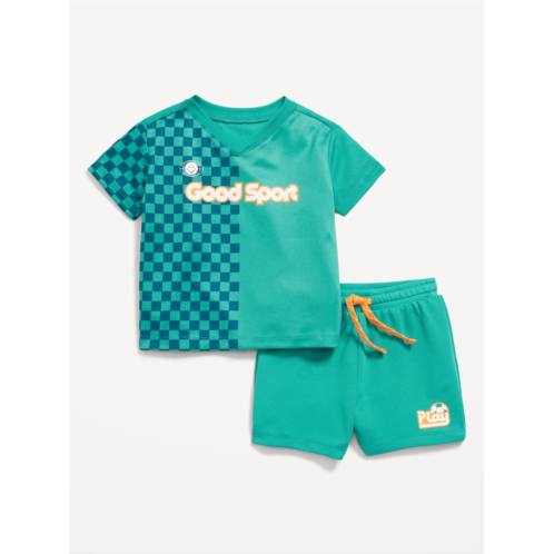 OldNavy Mesh Graphic Top and Shorts Set for Baby