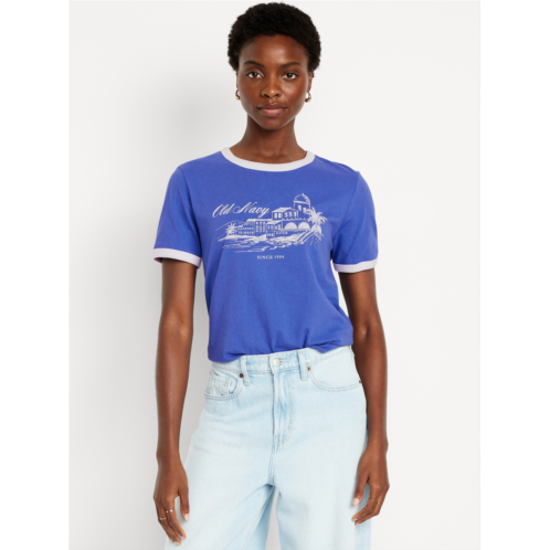 OldNavy EveryWear Logo-Graphic Ringer T-Shirt