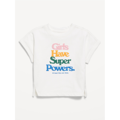 OldNavy Short Dolman-Sleeve Graphic T-Shirt for Toddler Girls