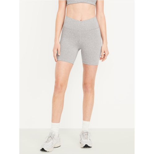 OldNavy Extra High-Waisted CloudComfy Biker Shorts -- 6-inch inseam