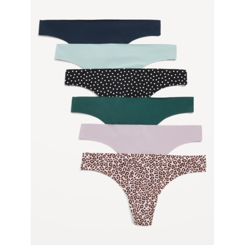 OldNavy Low-Rise No-Show Thong Underwear 6-Pack