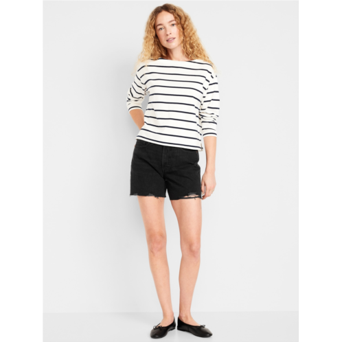 OldNavy High-Waisted OG Jean Cut-Off Shorts -- 5-inch inseam