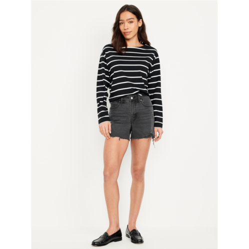 OldNavy High-Waisted OG Jean Cut-Off Shorts -- 3-inch inseam