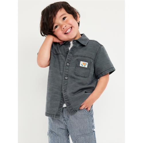 OldNavy Short-Sleeve Utility Pocket Shirt for Toddler Boys