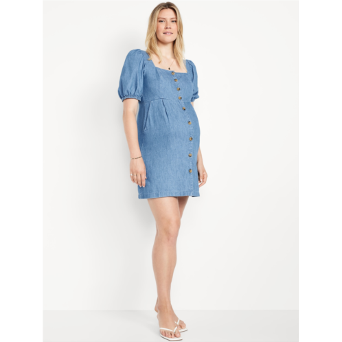 OldNavy Maternity Puff-Sleeve Mini Dress