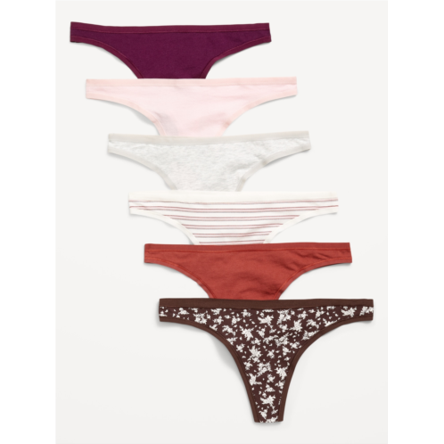OldNavy 6-Pack Low-Rise Everyday Cotton Thong