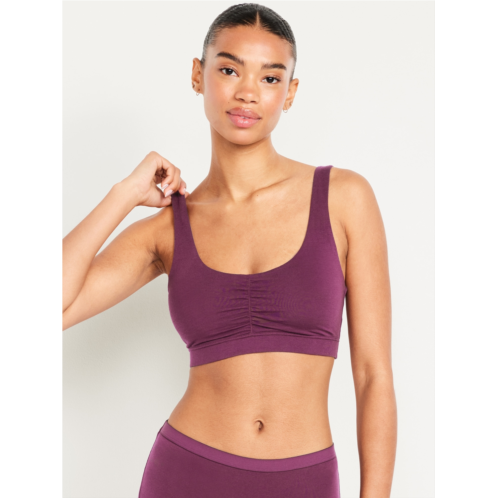 OldNavy Ruched Cotton Bralette