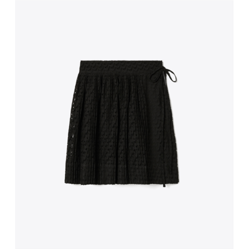 Tory Burch EMBROIDERED COTTON SKIRT