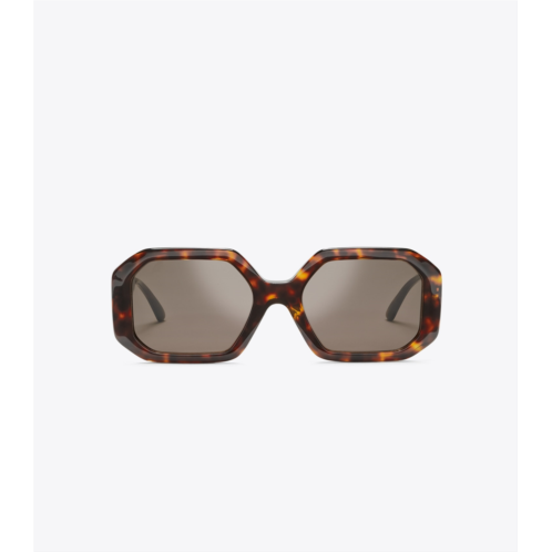 Tory Burch KIRA RECTANGULAR SUNGLASSES